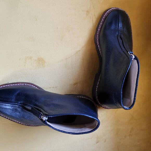 Lemaire black pebble leather ankle boots - size 36 - Large fit - Picture 5 of 9